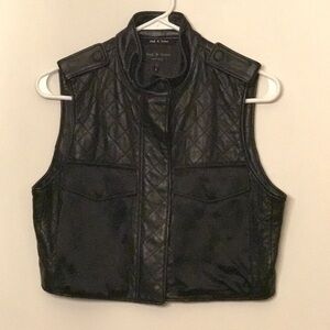 AUTHENTIC Rag & Bone quilted leather vest
